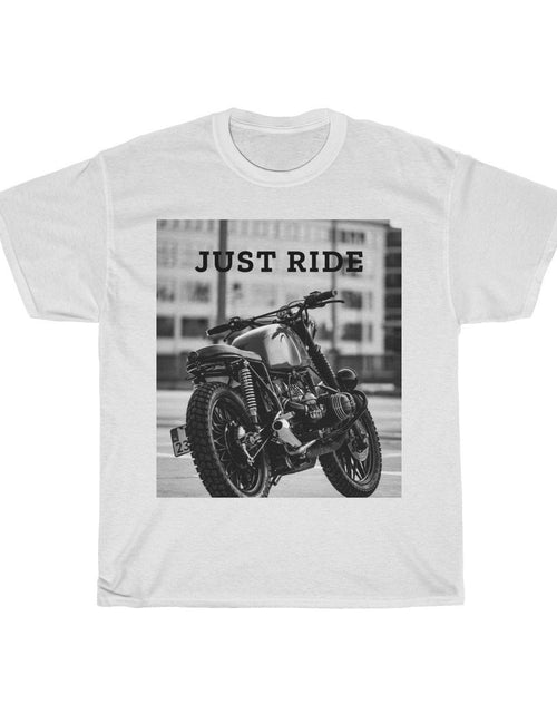 Load image into Gallery viewer, Motorcycle Just Ride Heavy Cotton T-Shirt
